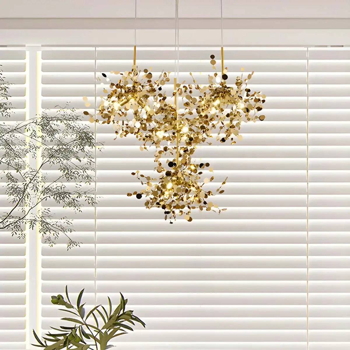 Ayato – Suspension en acier design feuille
