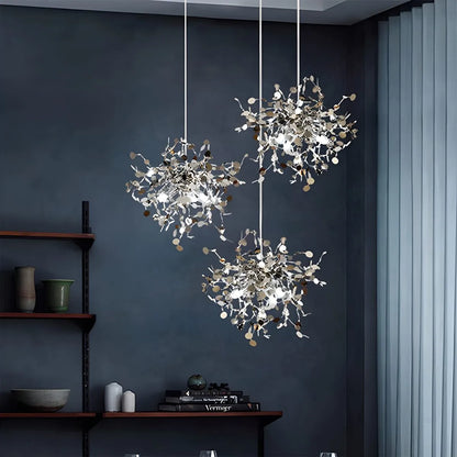 Ayato – Suspension en acier design feuille