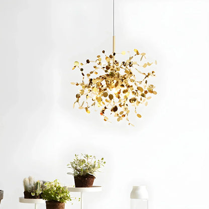 Ayato – Suspension en acier design feuille