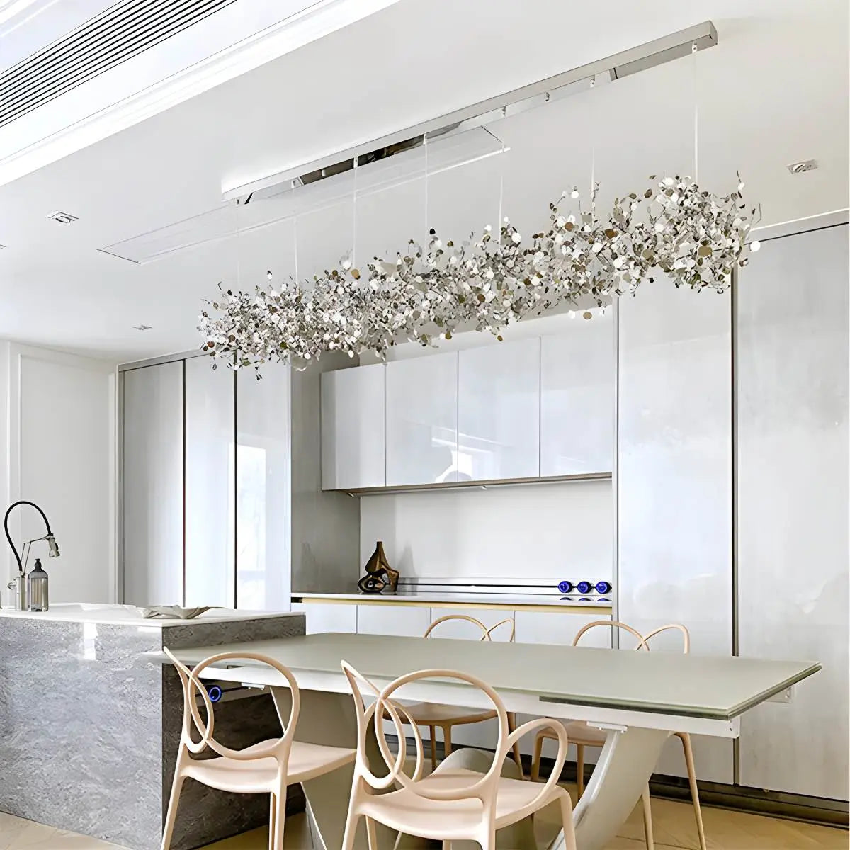 Ayato – Suspension en acier design feuille