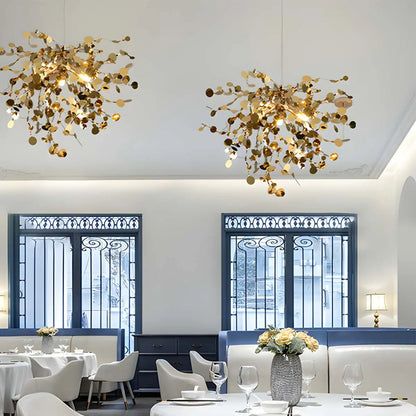 Ayato – Suspension en acier design feuille