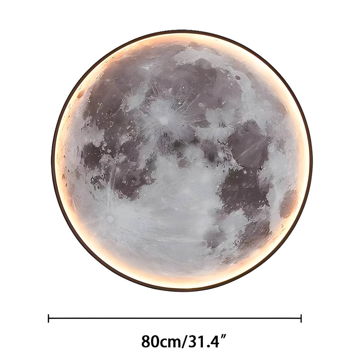 Tsukiko – Applique murale design lune ronde
