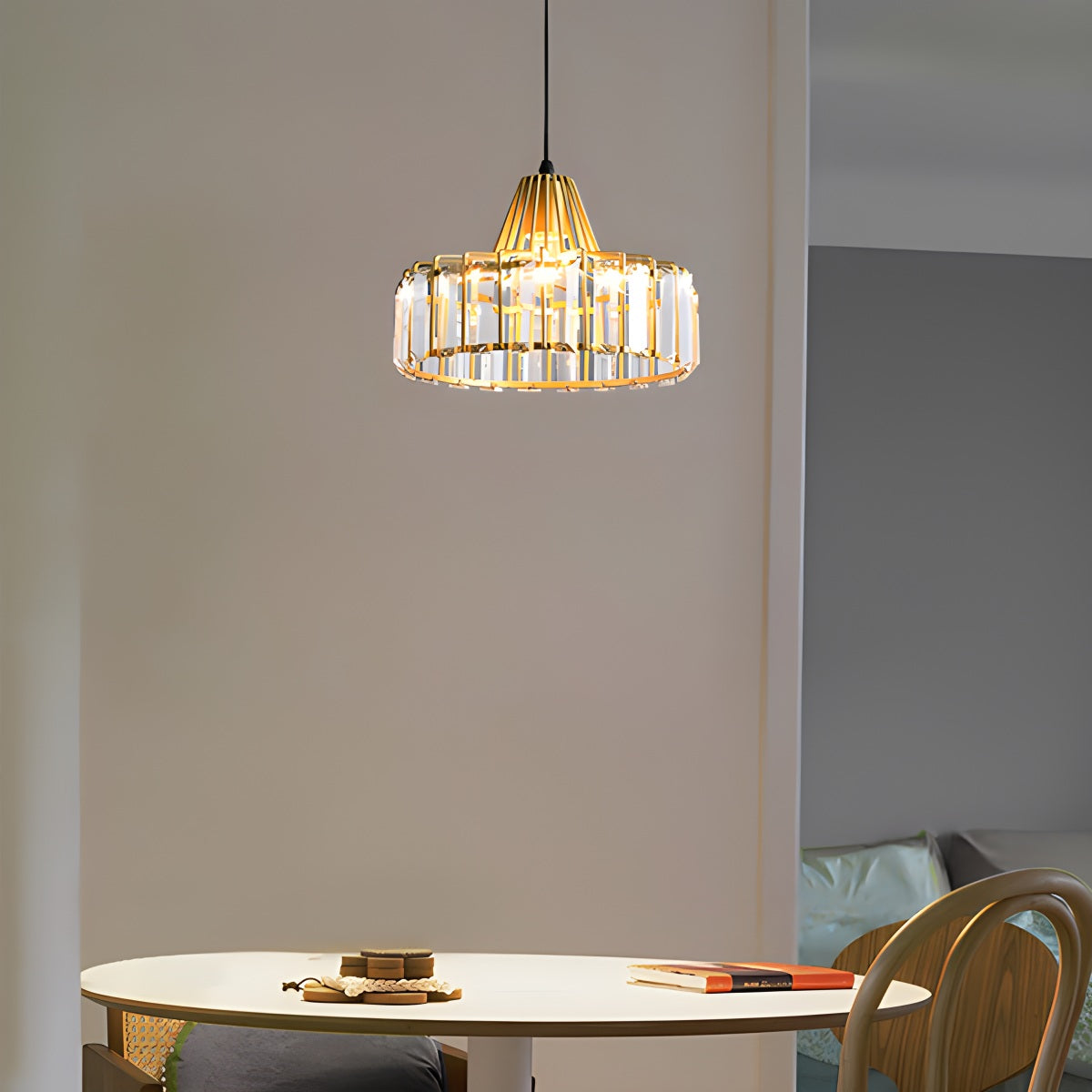 Amaya – Suspension en cristal en forme de soleil