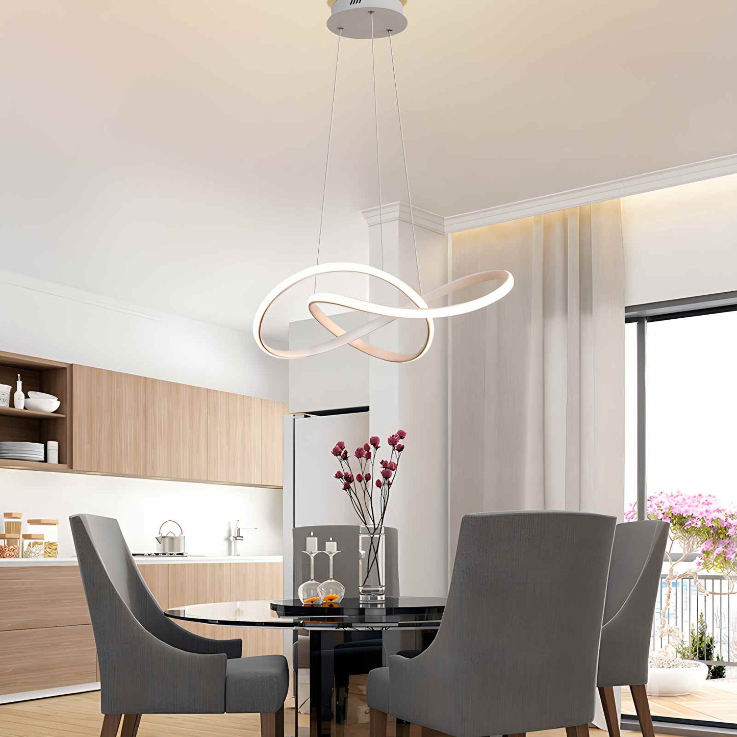 Reina – Suspension moderne en forme de poisson