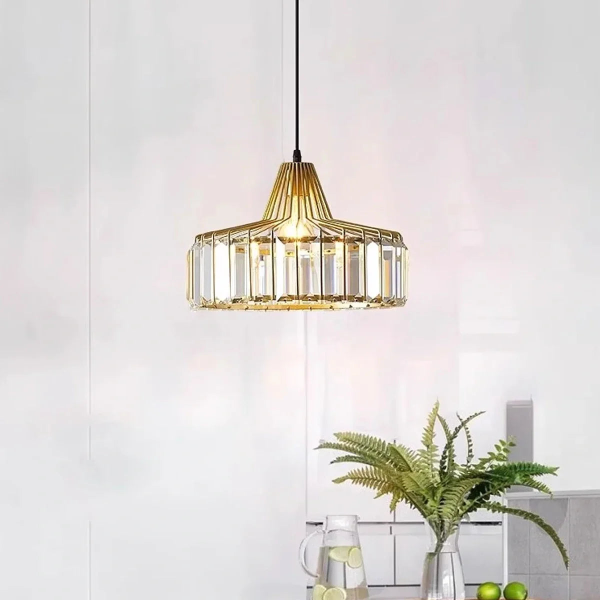 Amaya – Suspension en cristal en forme de soleil