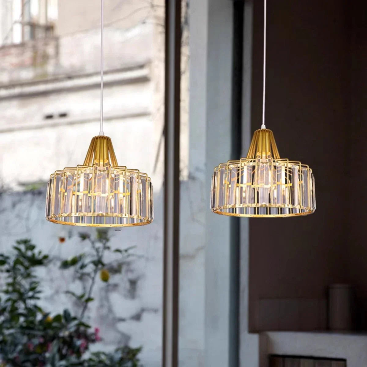 Amaya – Suspension en cristal en forme de soleil