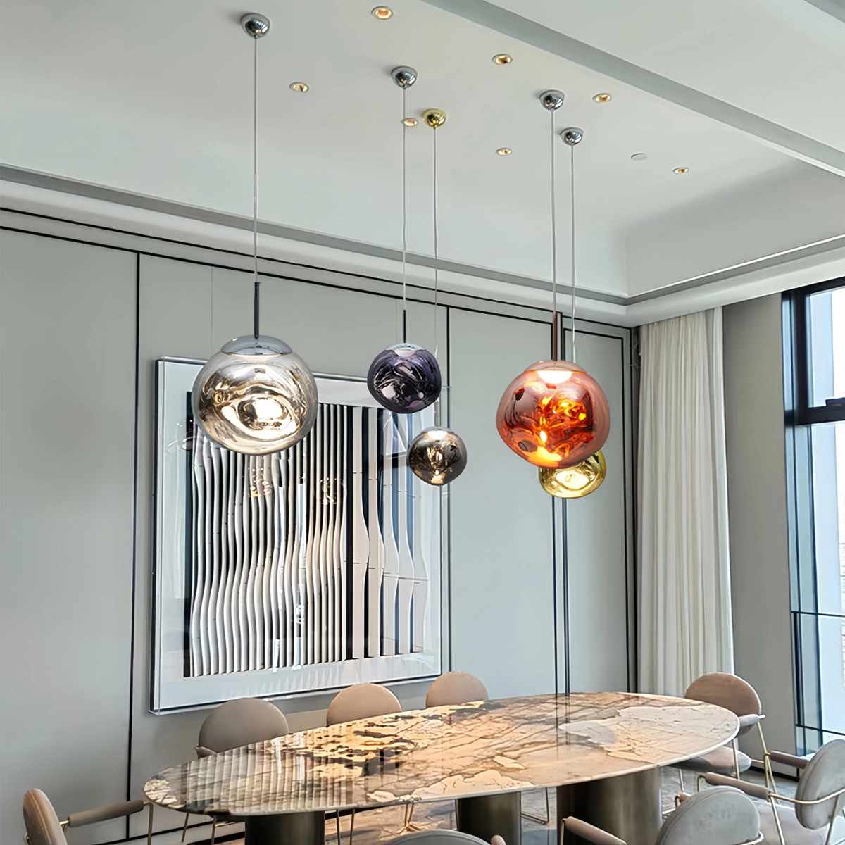 Lunara – Suspension en lave nordique postmoderne