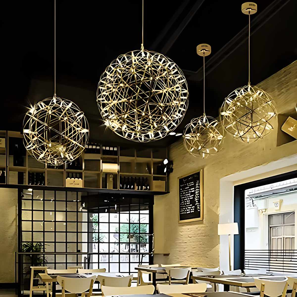 Reina – Lustre design boule LED