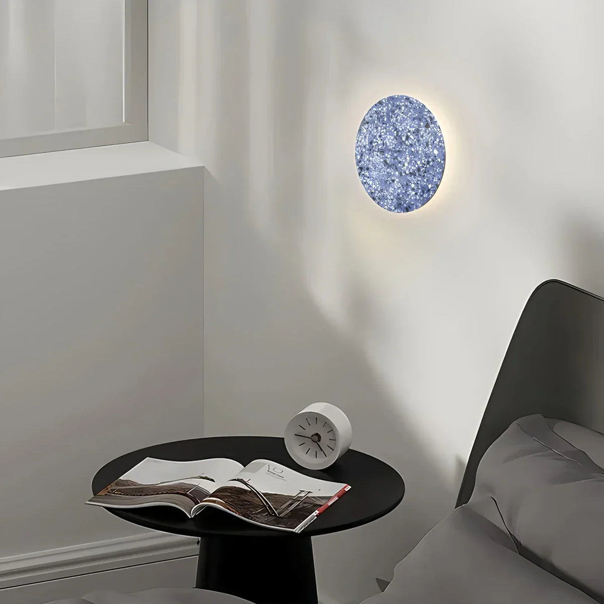 Yura – Applique murale ronde en terrazzo nordique