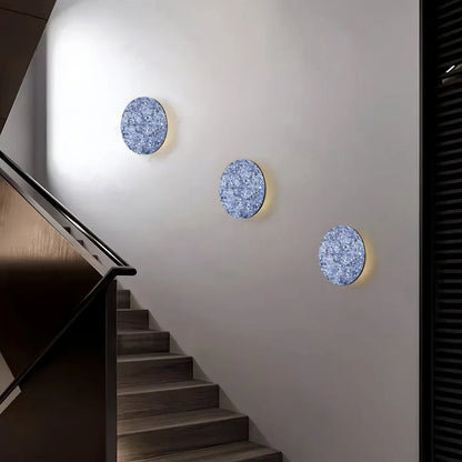 Yura – Applique murale ronde en terrazzo nordique
