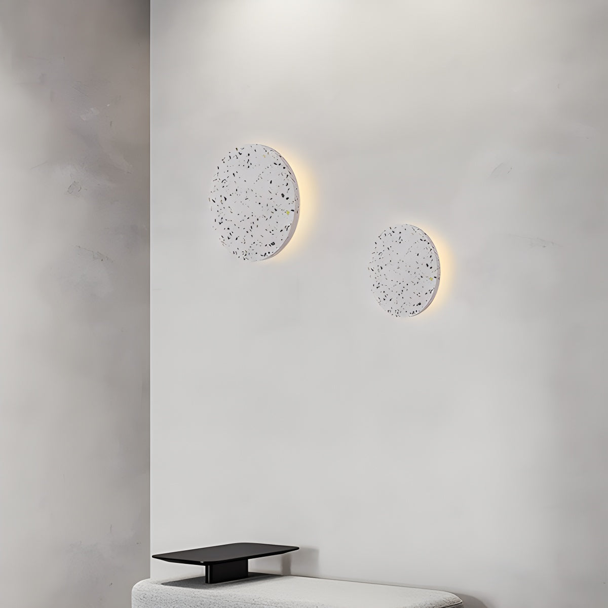 Yura – Applique murale ronde en terrazzo nordique
