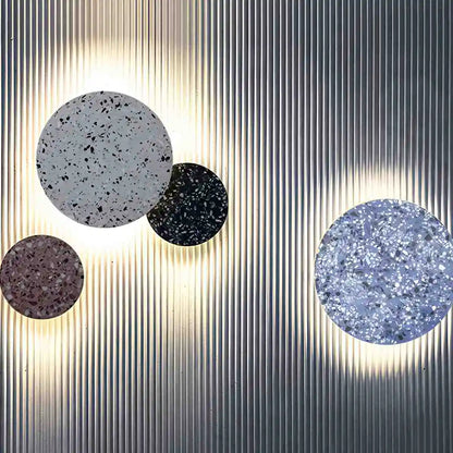 Yura – Applique murale ronde en terrazzo nordique
