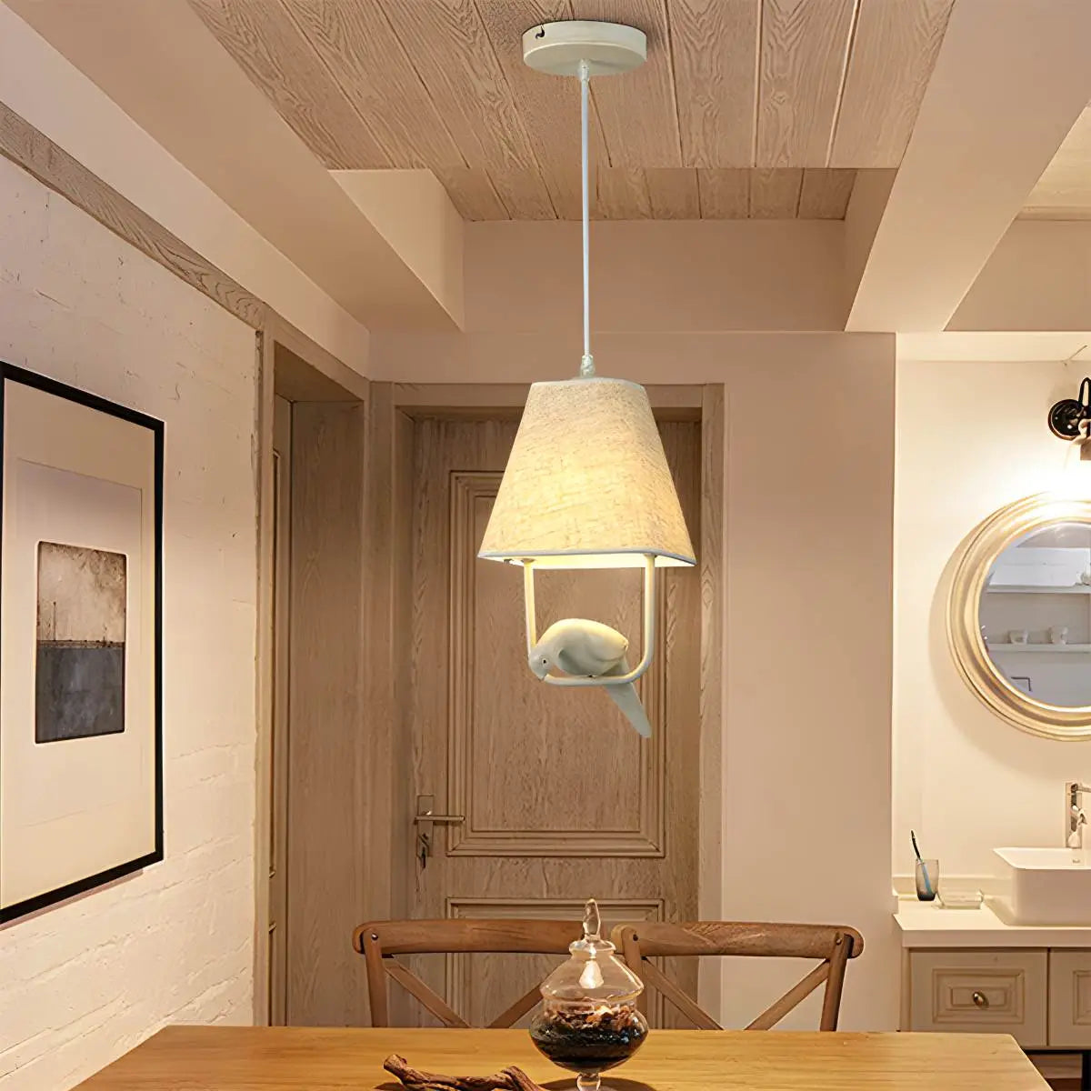 Suzu – Lampe de plafond créative en tissu