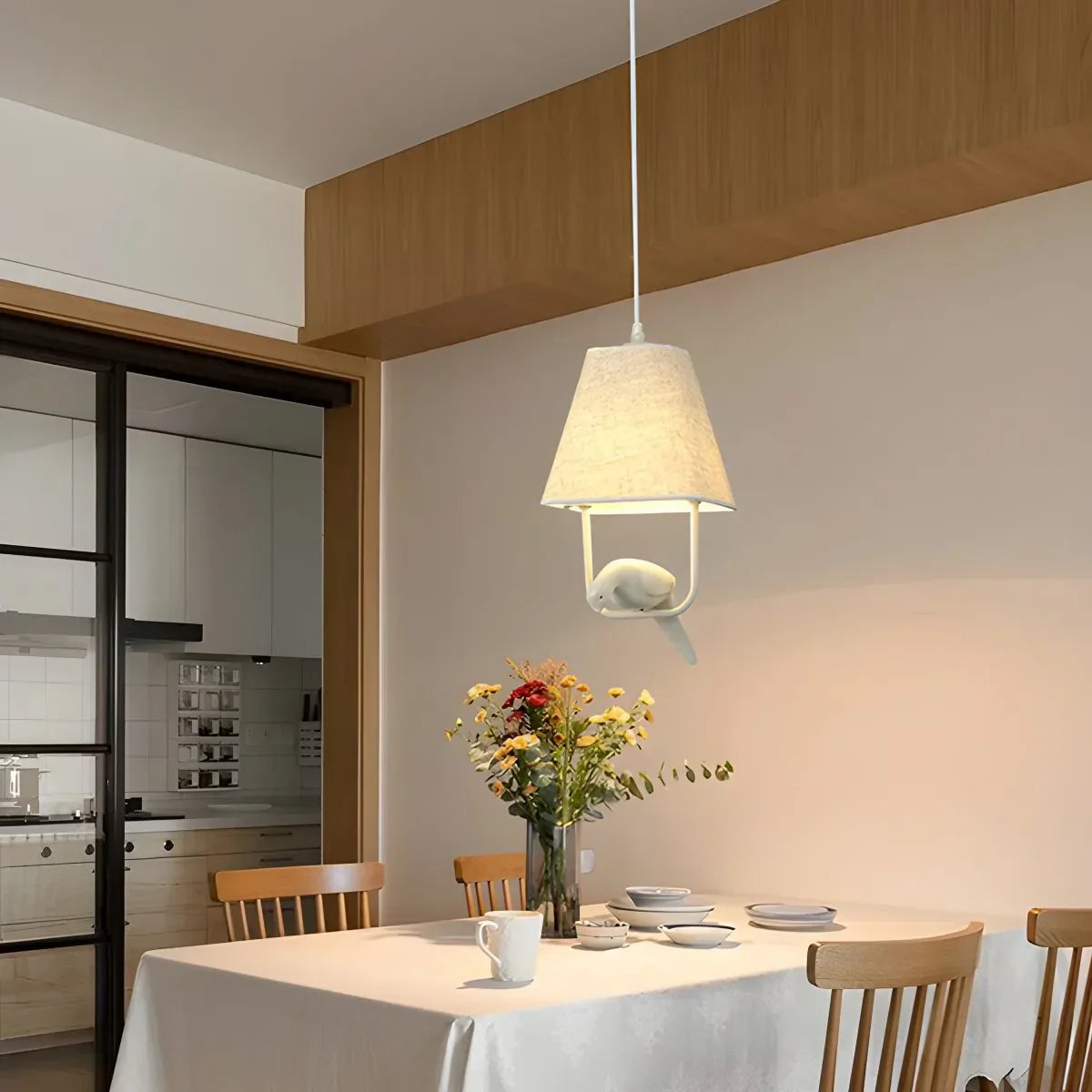 Suzu – Lampe de plafond créative en tissu