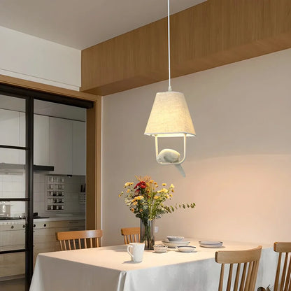 Suzu – Lampe de plafond créative en tissu