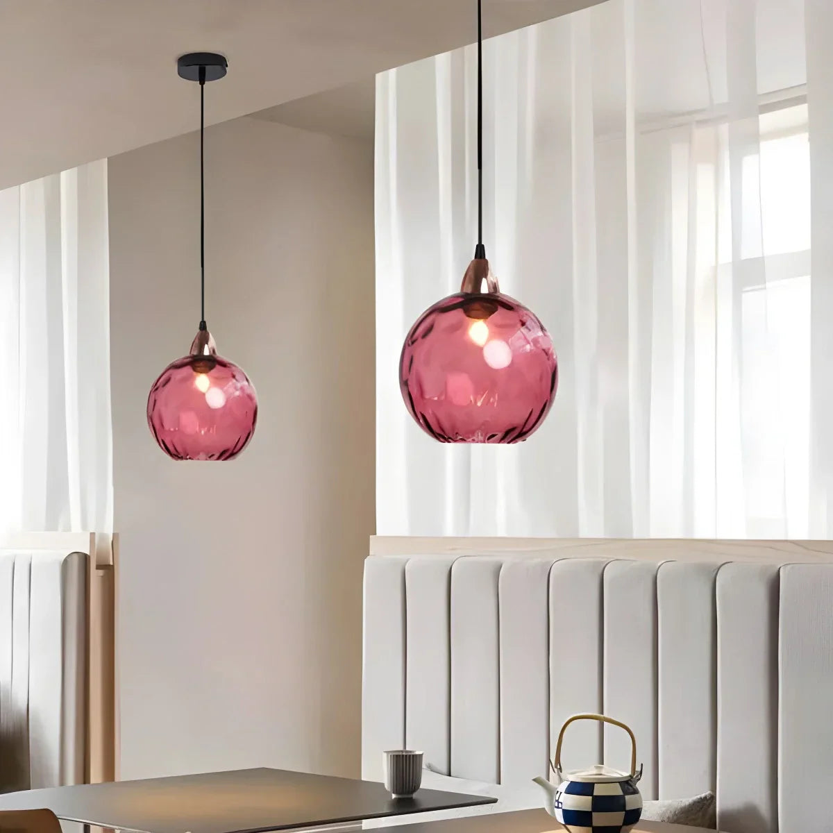 Emiko – Suspension en verre moderne