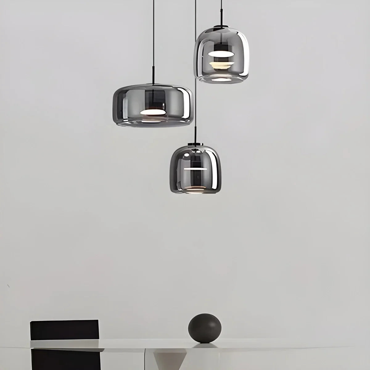 Alvaro – Suspension en verre nordique
