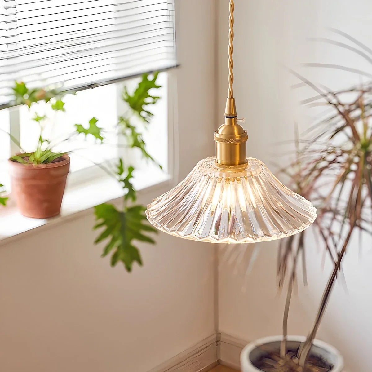 Hiroko – Suspension en verre rétro