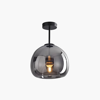 Akio – Plafonnier rond en verre