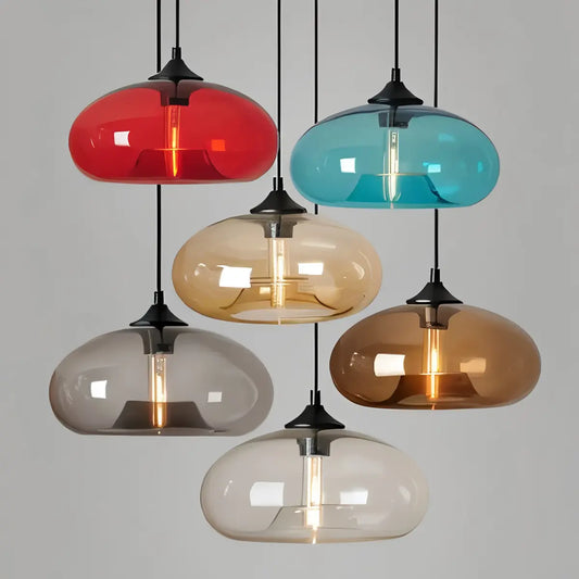 Riku – Suspension en verre loft nordique