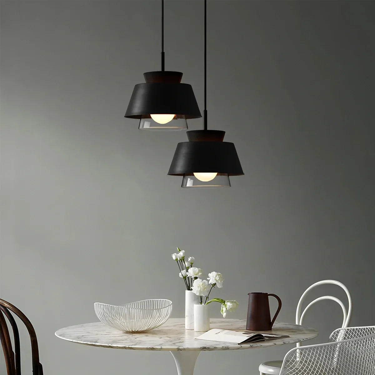 Rin – Suspension design en verre moderne