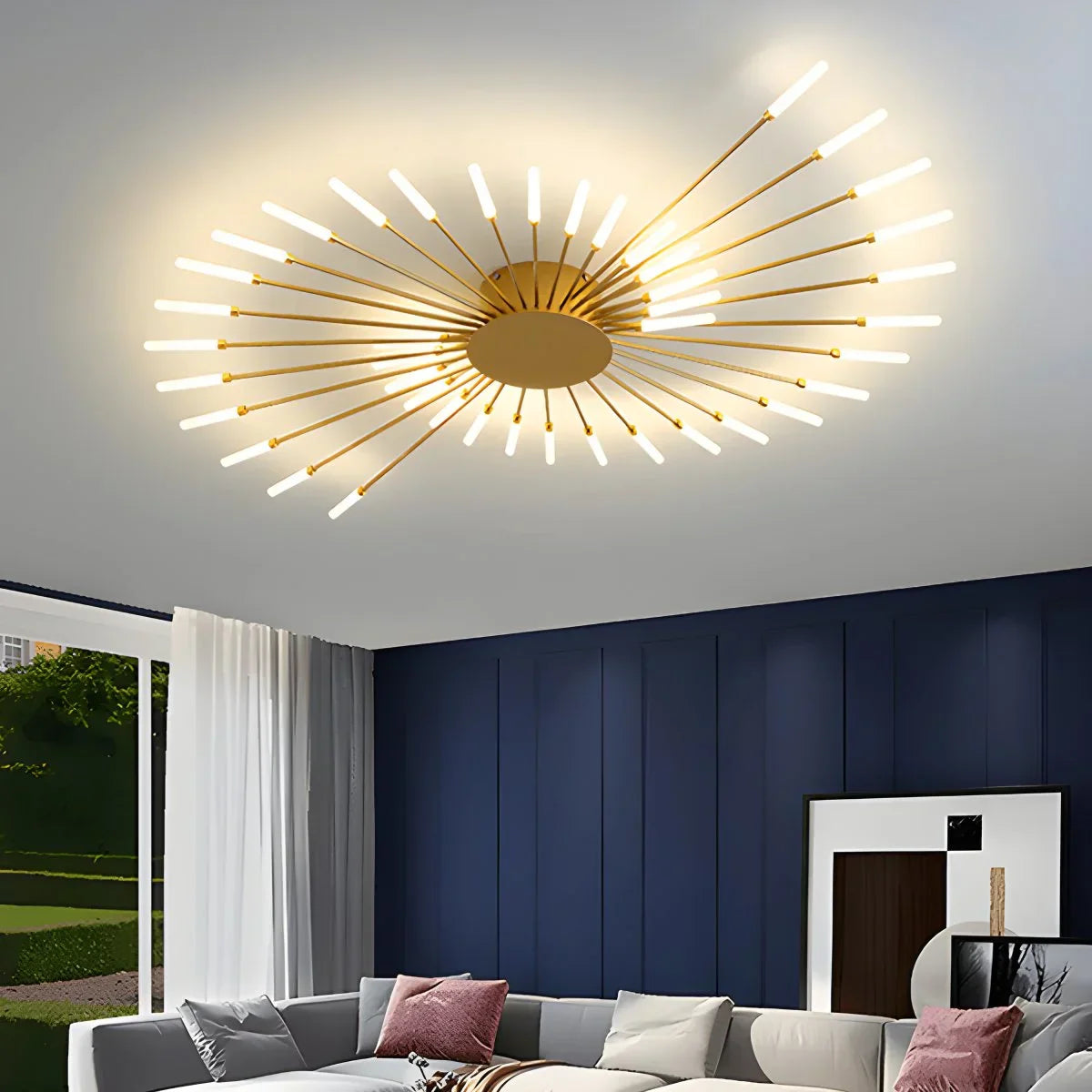 Haruka – Plafonnier LED feux d'artifice