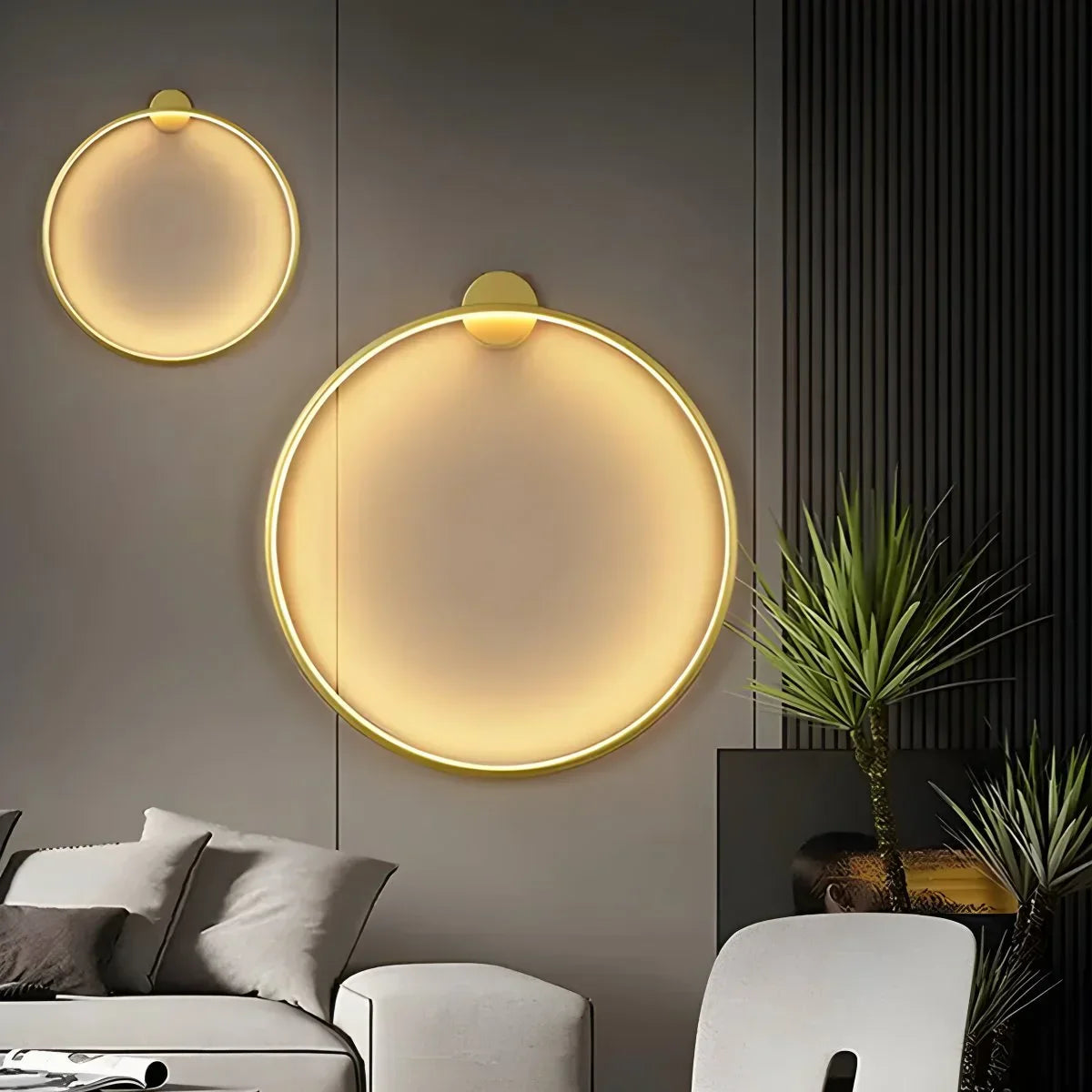 Mika – Applique murale cercle luxe léger