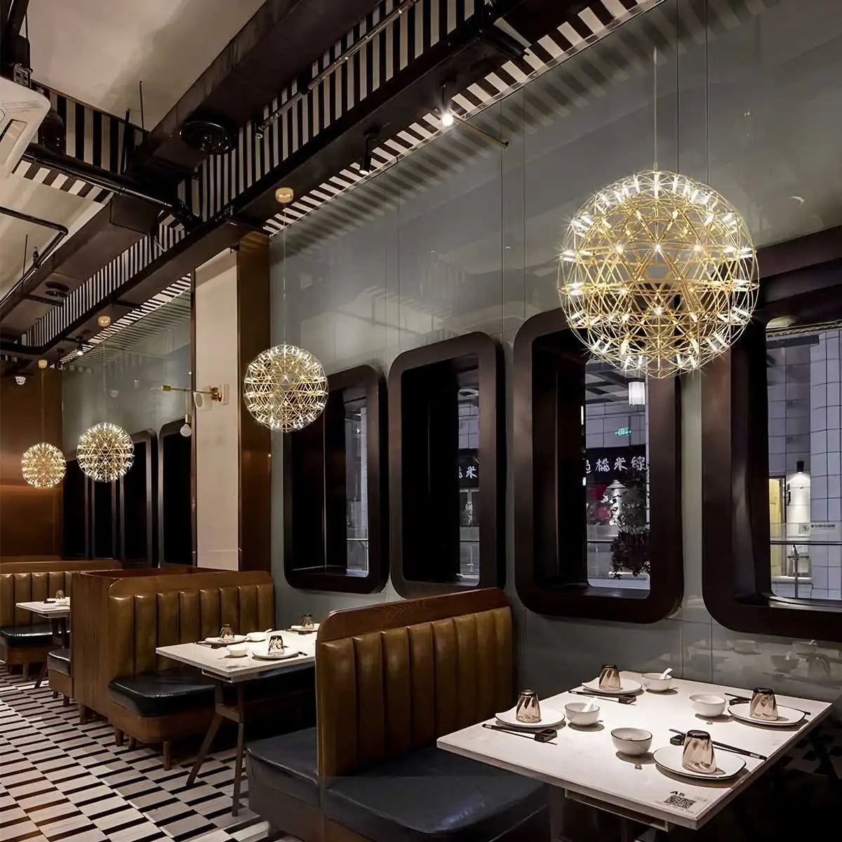 Reina – Lustre design boule LED