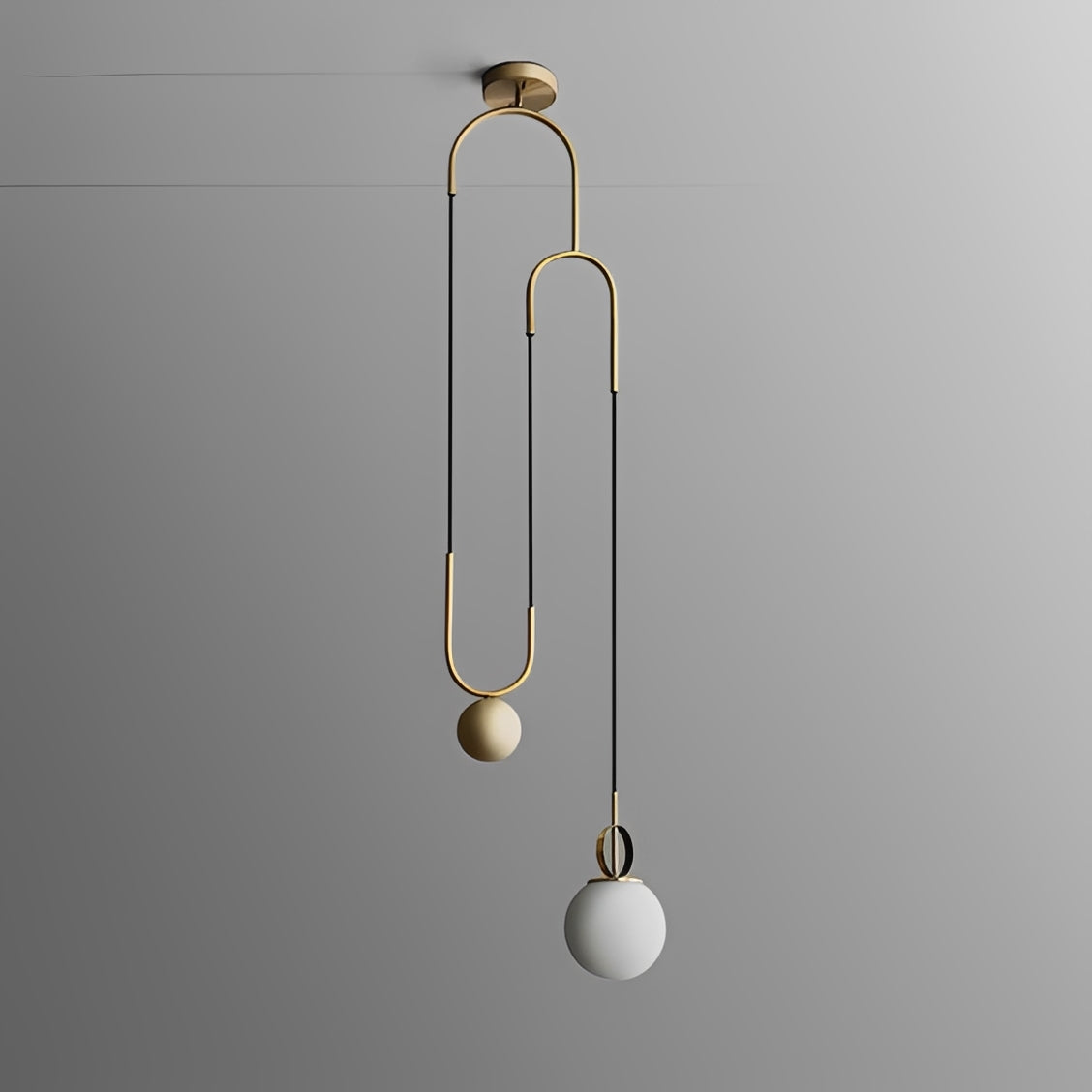 Vireo – Suspension en verre sphérique postmoderne