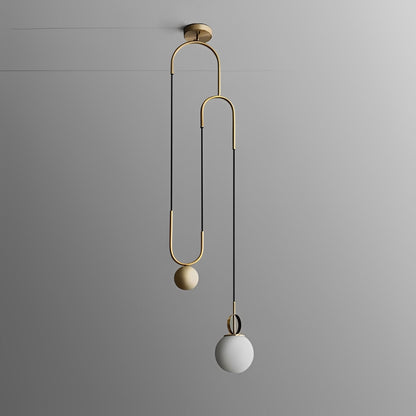 Vireo – Suspension en verre sphérique postmoderne