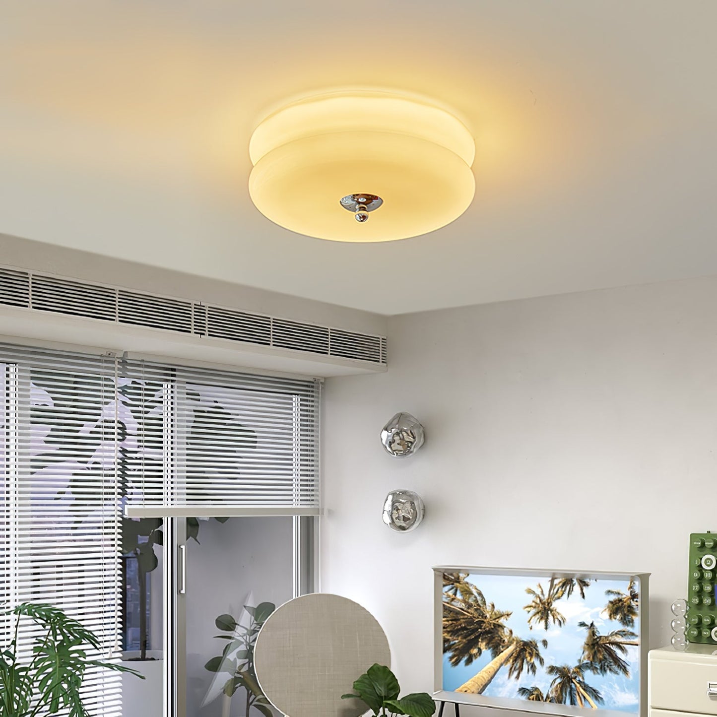 Amélie – Plafonnier Minimaliste au Design Cream
