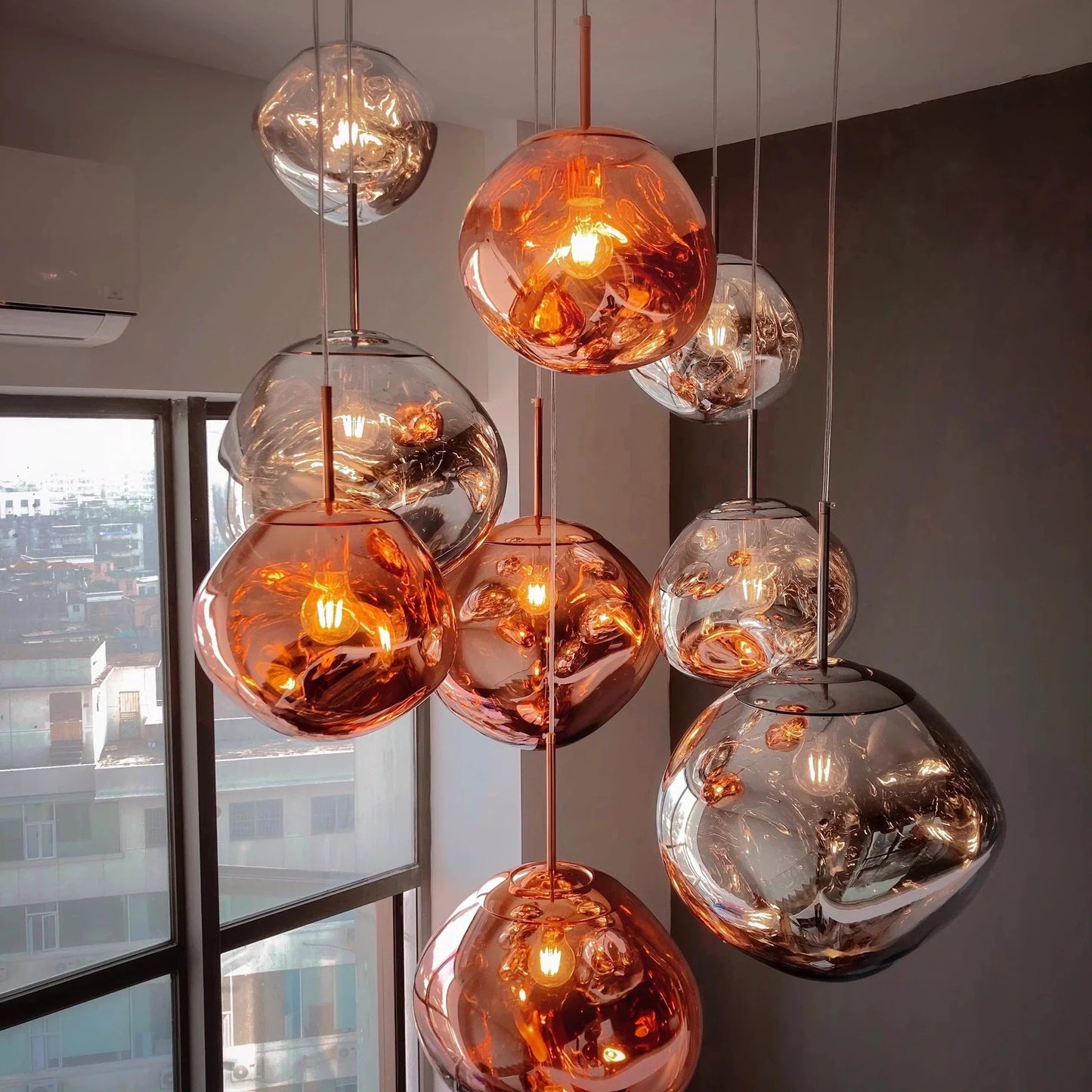 Aurelia – Suspension en Verre Nordique Postmoderne