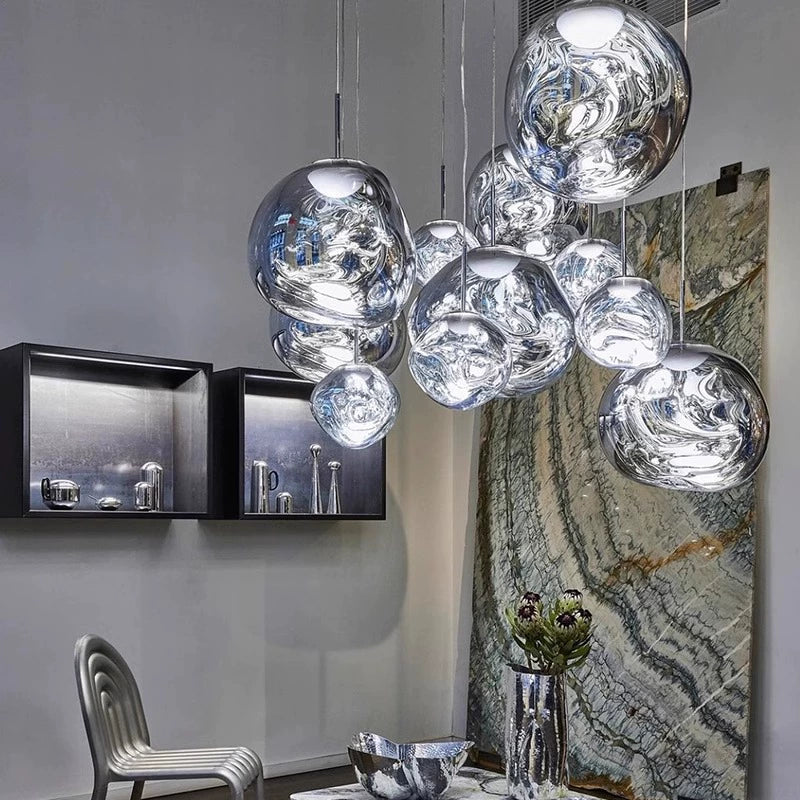 Aurelia – Suspension en Verre Nordique Postmoderne