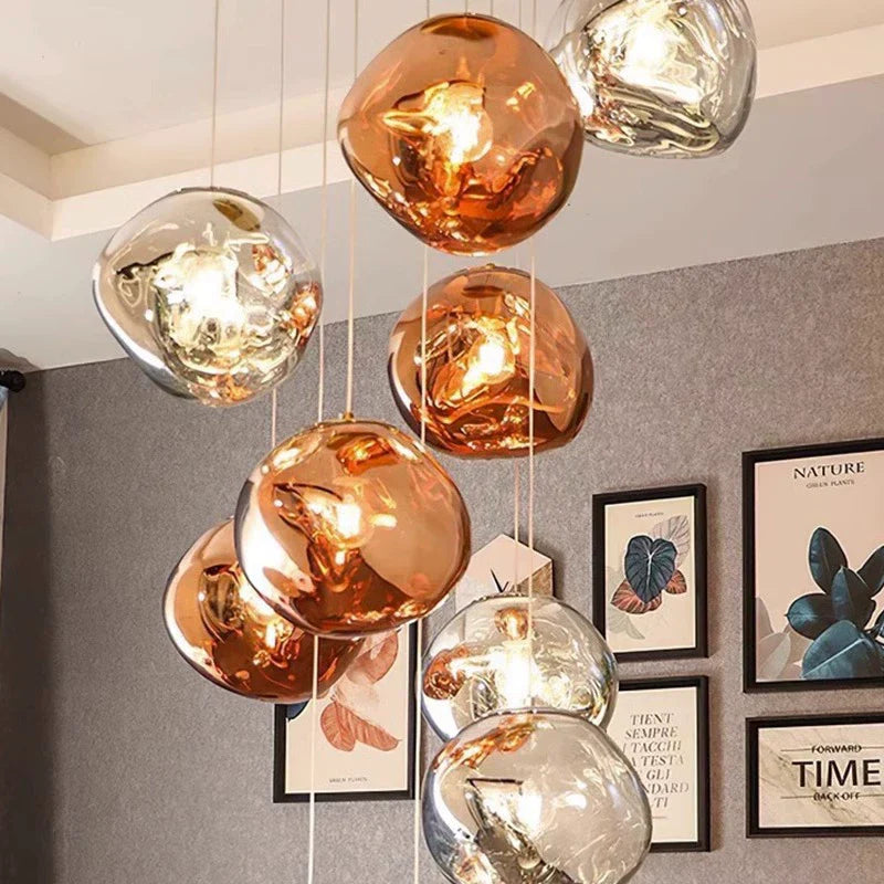 Aurelia – Suspension en Verre Nordique Postmoderne