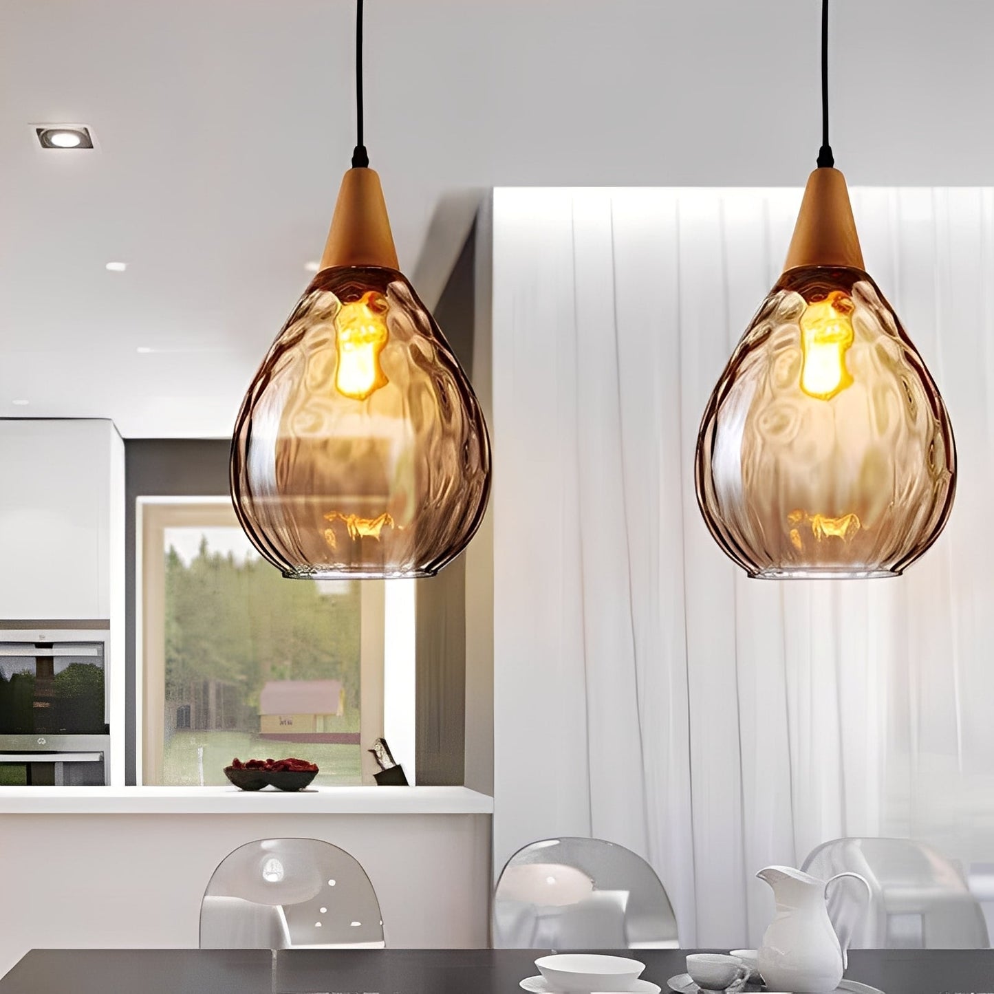 Anya – Luminaire en verre créatif