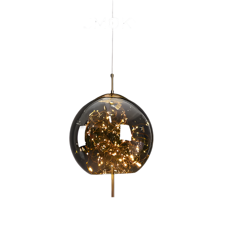 Ellyse – Suspension avec design en verre étincelant : L'élégance classique rencontre la magie moderne
