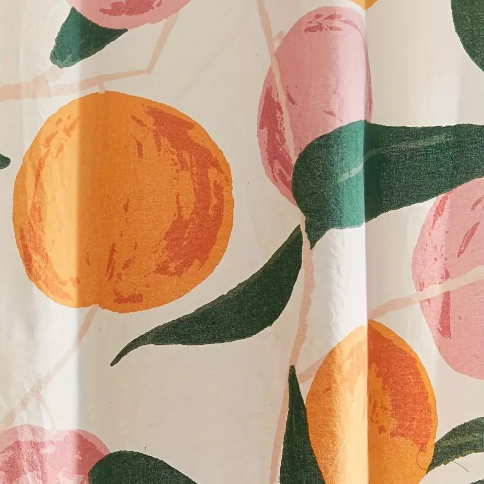 PeachRideau – Rideau de douche au motif pêche pastel