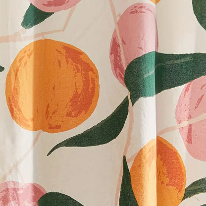 PeachRideau – Rideau de douche au motif pêche pastel
