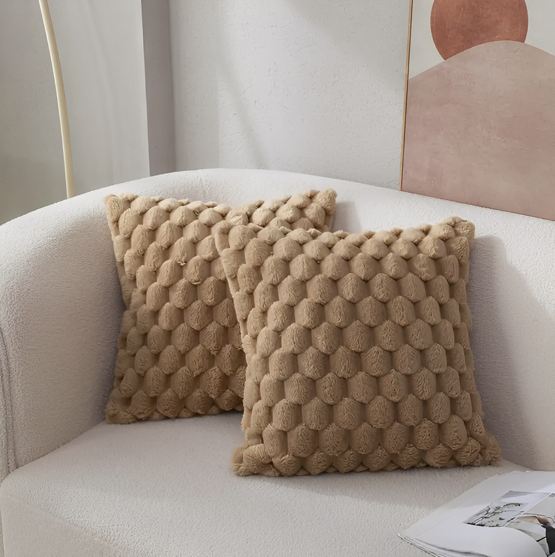 Talia – Doux Tissu Polaire Housse de Coussin