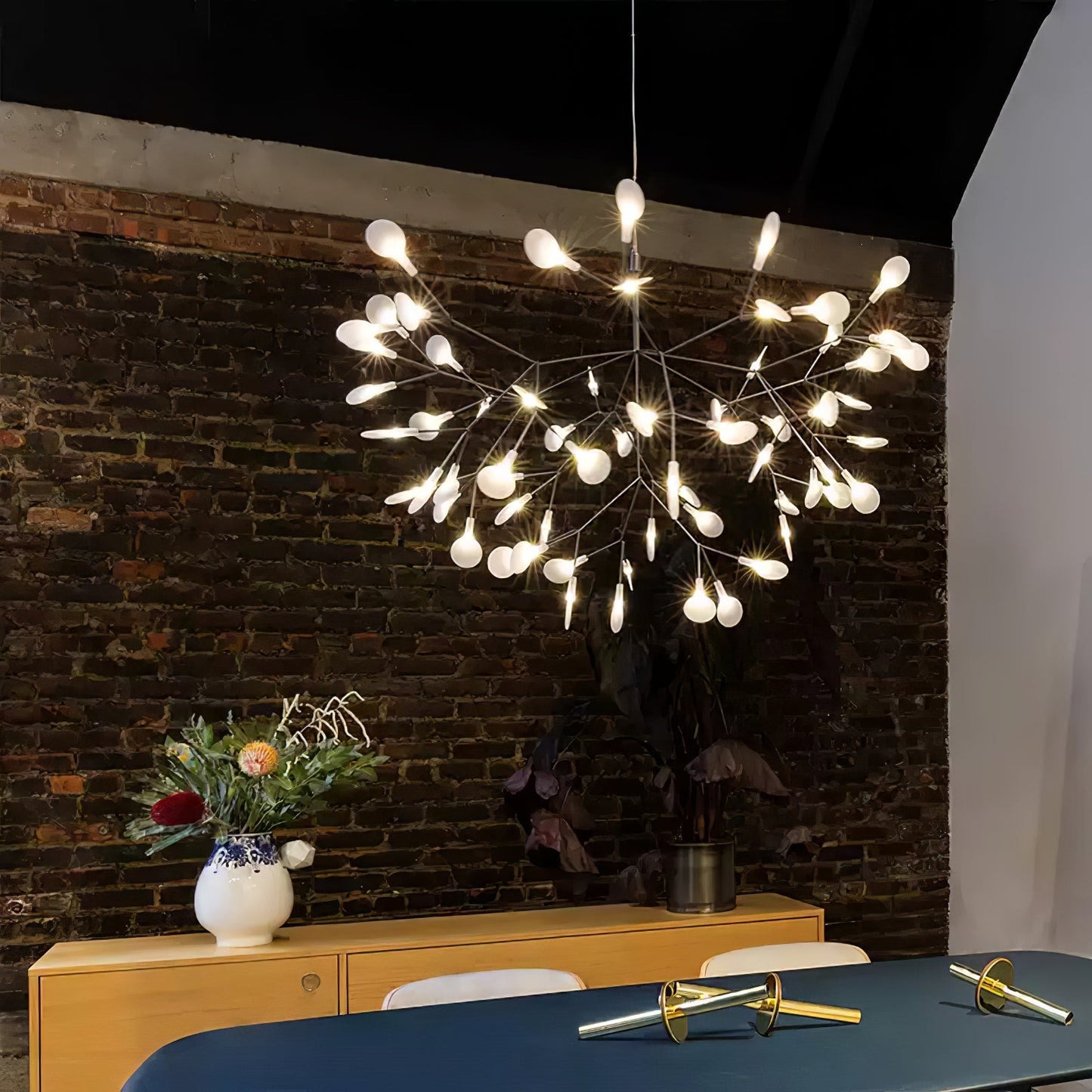 Yuki – Lustre Créatif Branche de Feuilles