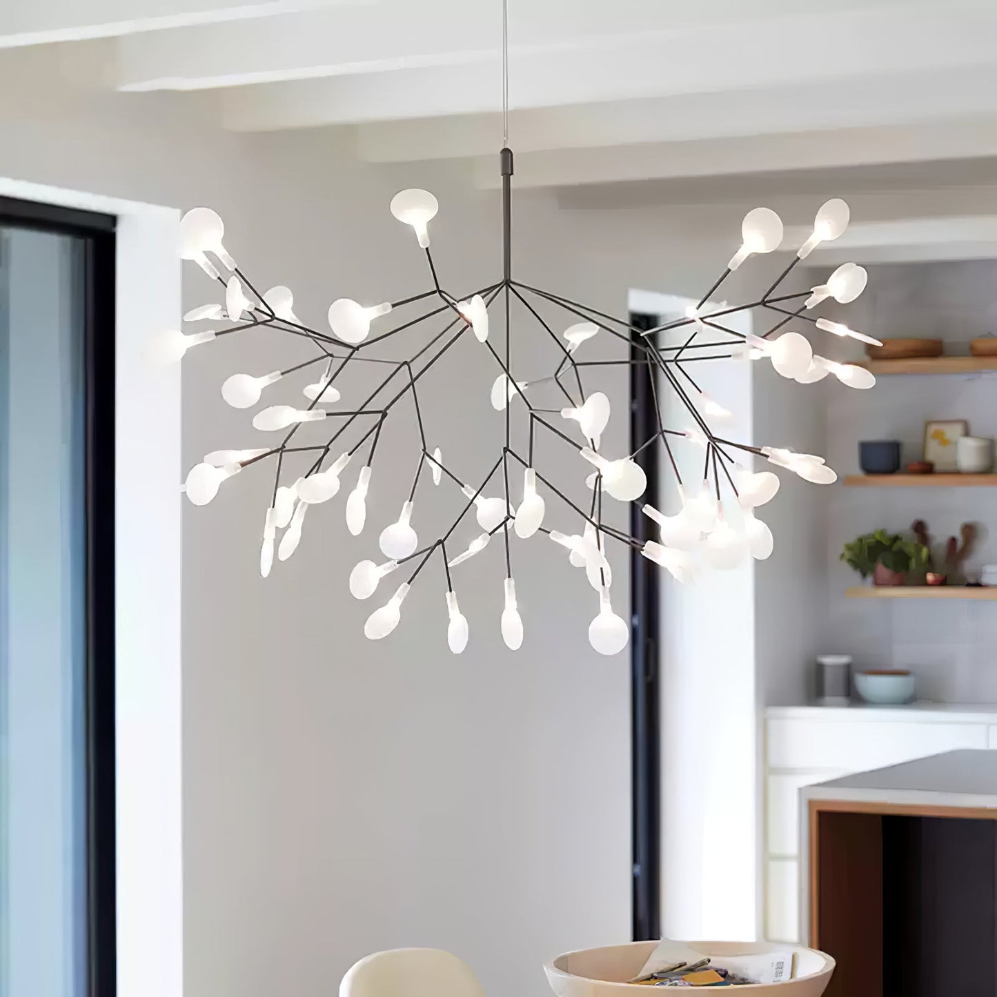 Yuki – Lustre Créatif Branche de Feuilles