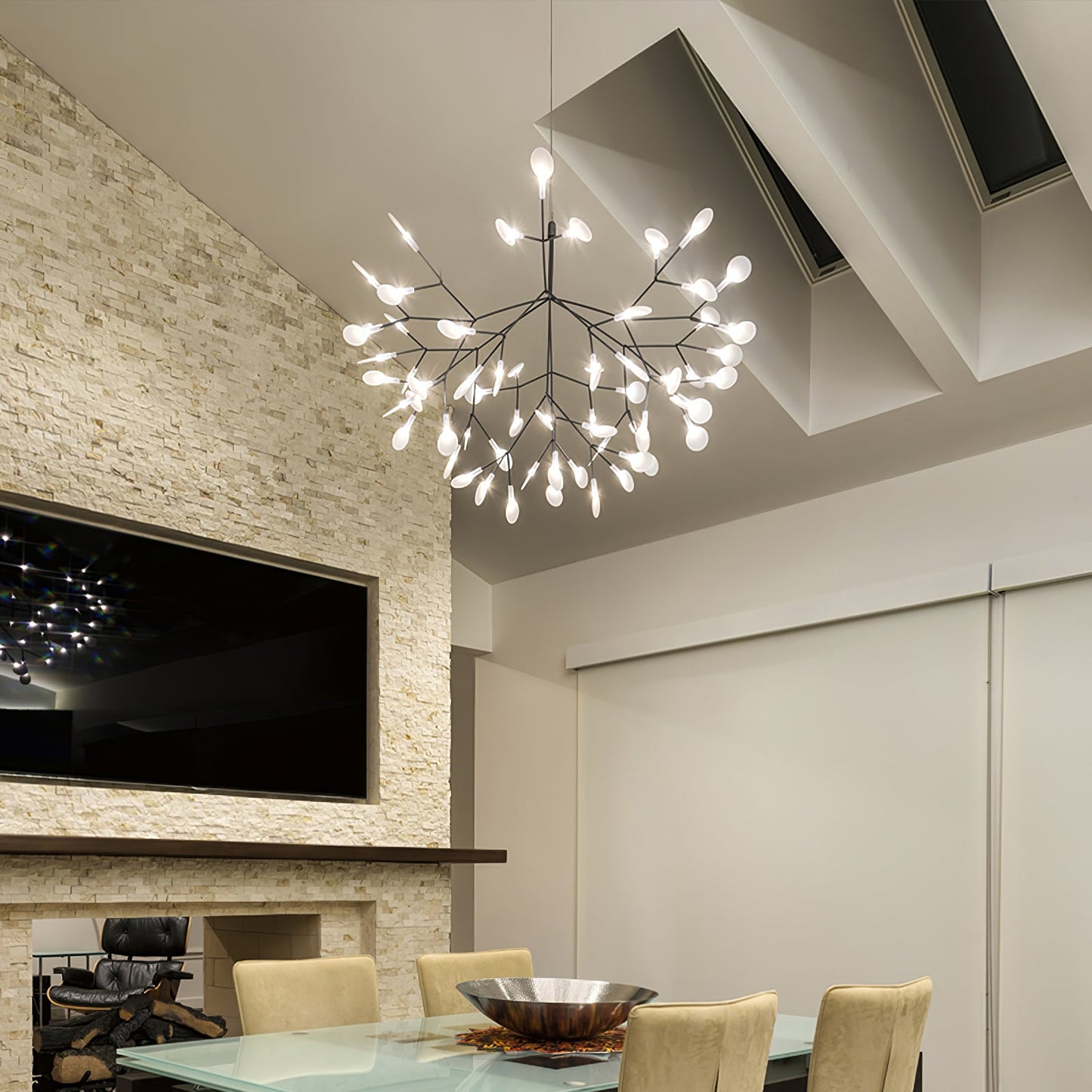 Yuki – Lustre Créatif Branche de Feuilles