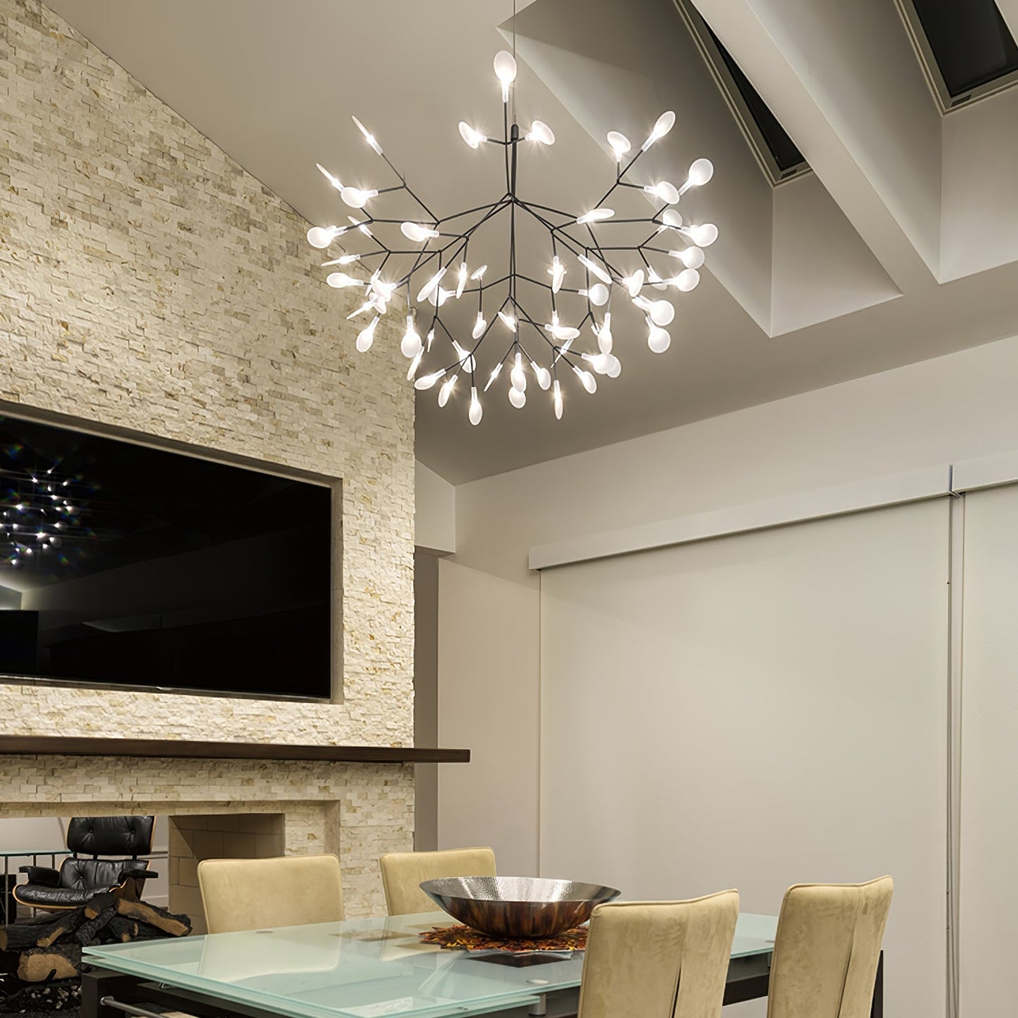 Yuki – Lustre Créatif Branche de Feuilles