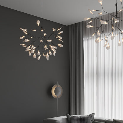 Yuki – Lustre Créatif Branche de Feuilles