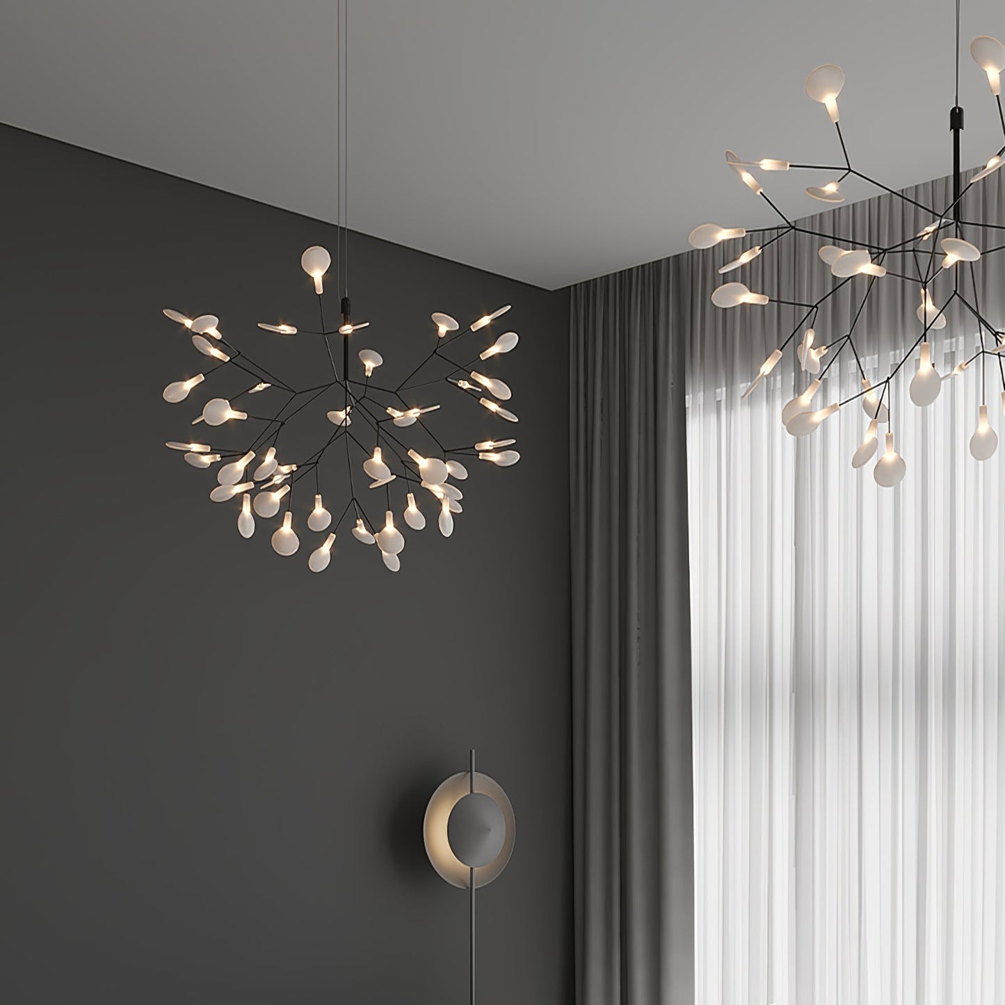 Yuki – Lustre Créatif Branche de Feuilles