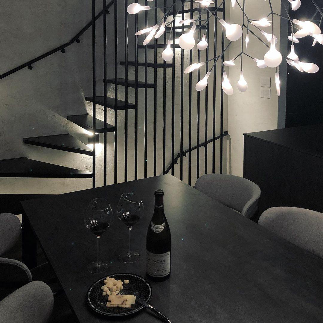 Yuki – Lustre Créatif Branche de Feuilles