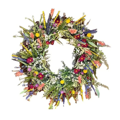 Willow – Plantes simulées Couronne de fleurs sauvages Décoration