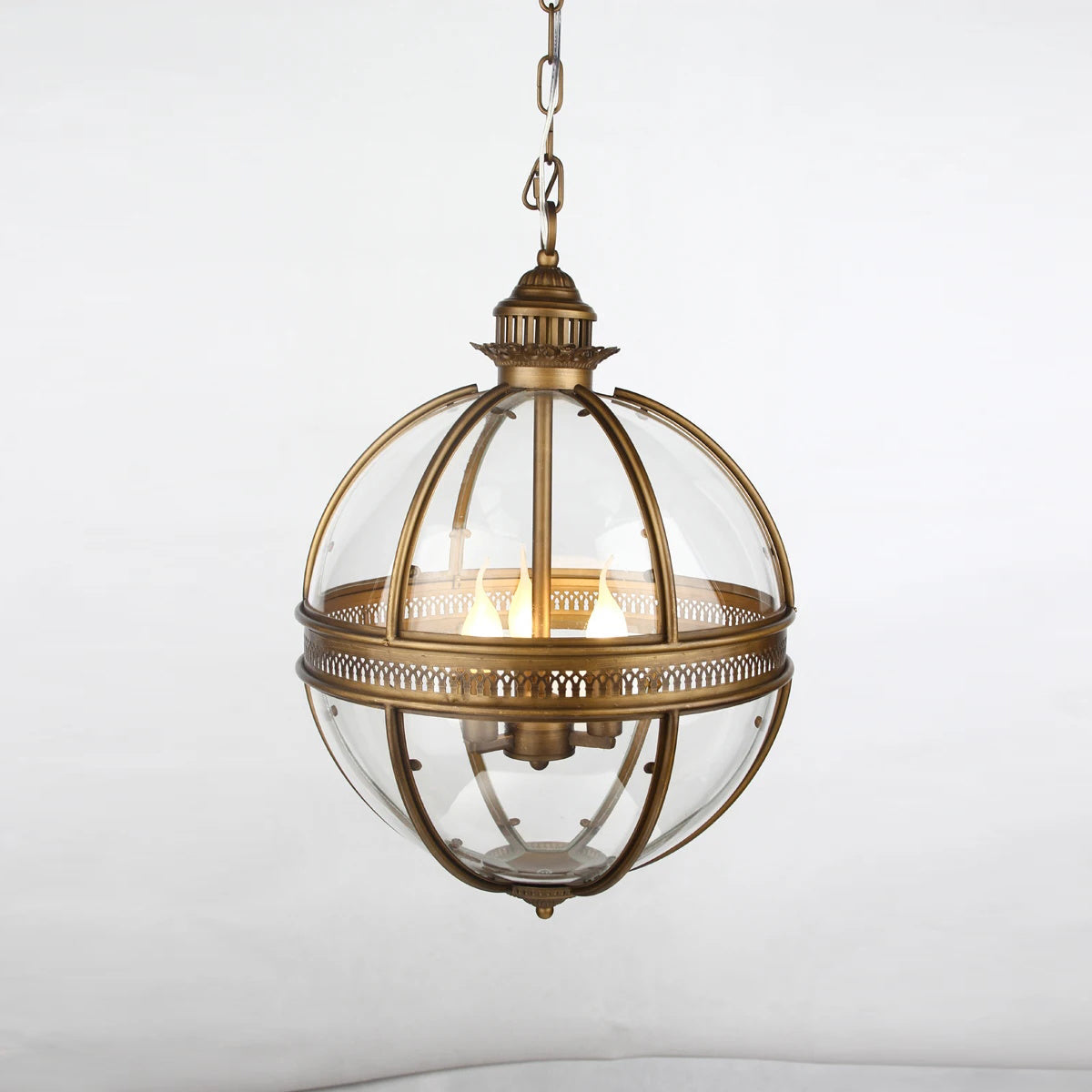 Gideon – Lustre en Verre Rond Retro