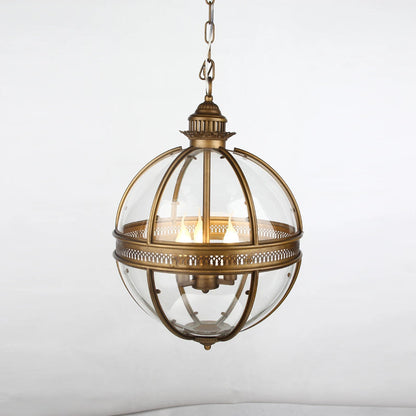 Gideon – Lustre en Verre Rond Retro