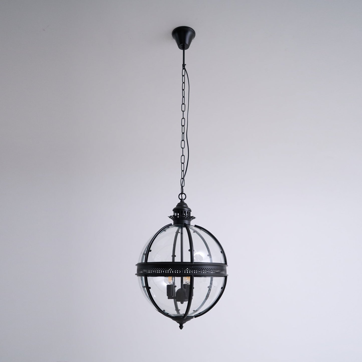 Gideon – Lustre en Verre Rond Retro